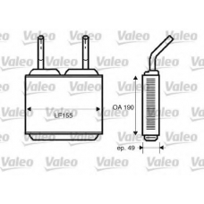 812244 VALEO Теплообменник, отопление салона