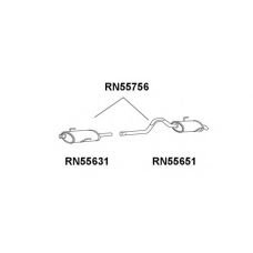 RN55651 VENEPORTE Глушитель выхлопных газов конечный