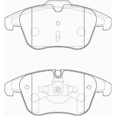 FD7384A NECTO Комплект тормозных колодок, дисковый тормоз