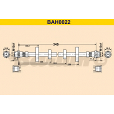 BAH0022 BARUM Тормозной шланг