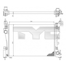 709-0018 TYC Радиатор, охлаждение двигателя