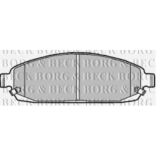 BBP1911 BORG & BECK Комплект тормозных колодок, дисковый тормоз