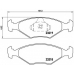 P 23 124 BREMBO Комплект тормозных колодок, дисковый тормоз