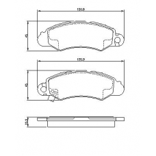 0 986 424 804 BOSCH Комплект тормозных колодок, дисковый тормоз