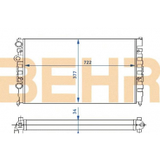 2110264 BEHR Radiator