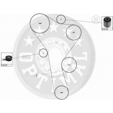 SK-1069 OPTIMAL Комплект ремня грм