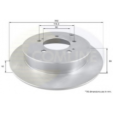 ADC1586 COMLINE Тормозной диск