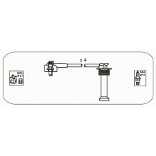 FS11 JANMOR Комплект проводов зажигания