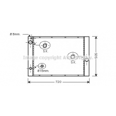 BWA2285 AVA Радиатор, охлаждение двигателя