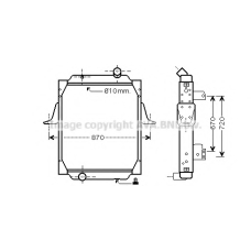 RE2067 AVA Радиатор, охлаждение двигателя