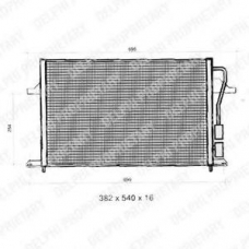 TSP0225275 DELPHI Конденсатор, кондиционер