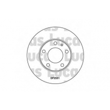DF2551 TRW Тормозной диск
