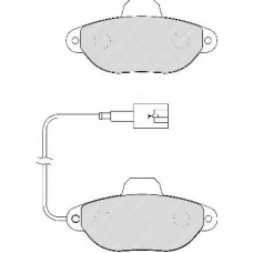 FDB1944 FERODO Комплект тормозных колодок, дисковый тормоз