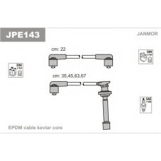 JPE143 JANMOR Комплект проводов зажигания