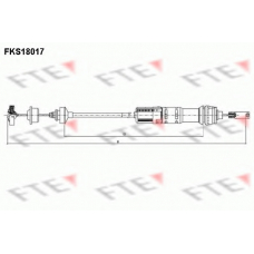 FKS18017 FTE Трос, управление сцеплением