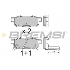 BP2396 BREMSI Комплект тормозных колодок, дисковый тормоз