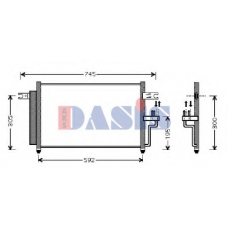 562003N AKS DASIS Конденсатор, кондиционер