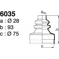 6035 DEPA Комплект пылника, приводной вал