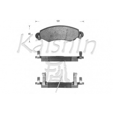D9051 KAISHIN Комплект тормозных колодок, дисковый тормоз