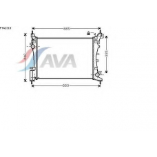 FTA2318 AVA Радиатор, охлаждение двигателя