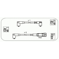 M14 JANMOR Комплект проводов зажигания
