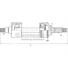 N2801005 NIPPARTS Приводной вал