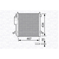 350203668000 MAGNETI MARELLI Конденсатор, кондиционер