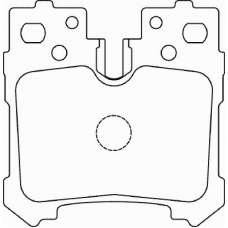 FD7415A NECTO Комплект тормозных колодок, дисковый тормоз
