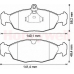 571924B BENDIX Комплект тормозных колодок, дисковый тормоз