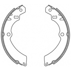 BSA2109.00 OPEN PARTS Комплект тормозных колодок