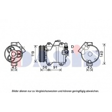 851984N AKS DASIS Компрессор, кондиционер