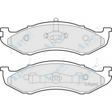 PAD1056 APEC Комплект тормозных колодок, дисковый тормоз