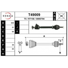 T49009 EAI Приводной вал