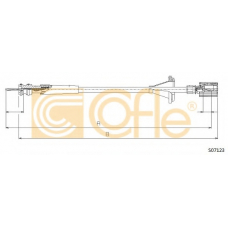 S07123 COFLE Тросик спидометра