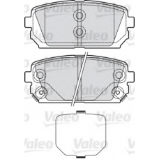 598945 VALEO Комплект тормозных колодок, дисковый тормоз