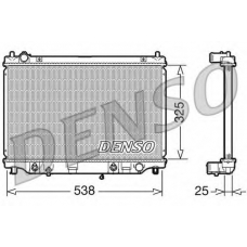 DRM44017 DENSO Радиатор, охлаждение двигателя