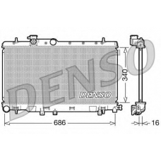 DRM36006 DENSO Радиатор, охлаждение двигателя