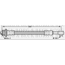 BBH7168 BORG & BECK Тормозной шланг