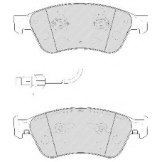 FDB1832 FERODO Комплект тормозных колодок, дисковый тормоз