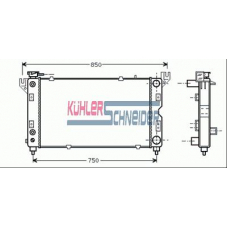 5306601 KUHLER SCHNEIDER Радиатор, охлаждение двигател