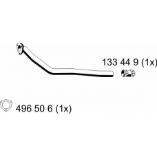 245494 ERNST Труба выхлопного газа