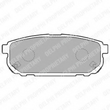LP1850 DELPHI Комплект тормозных колодок, дисковый тормоз