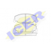 180735 ICER Комплект тормозных колодок, дисковый тормоз