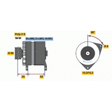 6 033 GB3 046 BOSCH Генератор