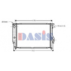 051450N AKS DASIS Радиатор, охлаждение двигателя