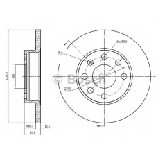 0 986 BB4 334 BOSCH Тормозной диск