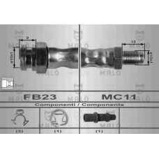 8428 Malo Тормозной шланг