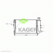 31-1785 KAGER Радиатор, охлаждение двигателя