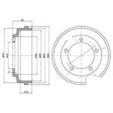 BF479 DELPHI Тормозной барабан