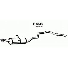 P6746 FENNO Глушитель выхлопных газов конечный